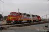 A cloudy Christmas morning 2010 at BNSF's San Diego, CA, yard finds GP60Ms 159 and 147 resting quietly