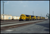 GP35 2824 brings westbound containers through San Bernardino, CA, 1991