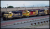 GP35 2815, Kodachrome GP20 3052 and GP30 2782 at Fallbrook Junction, CA, 1988