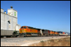 BNSF 4120 passes Cajon Sub milepost 73 and Cargill's facility at Verdemont, CA, 2006
