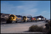 SD40-2 5038 leads a westbound TOFC at Summit, CA, 1988