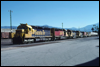 SD45 5437 westbound at San Bernardino, CA, 1988
